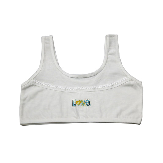 1 pcs  - Cotton Bra Vest For Girls Steel-Free Bra Non Padded Cartoon Vest Tank