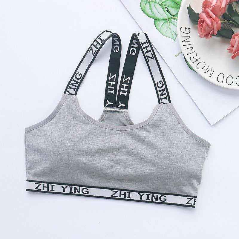 Pack Of 3 New Soft Padded Letter Printed Stretchable Straps Comfortable Sport Bra